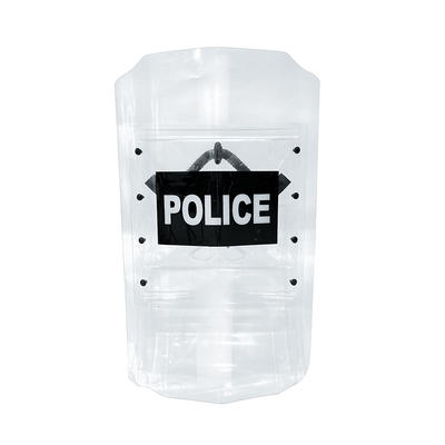 High quality riot gear shield polycarbonate anti riot control transparent shield