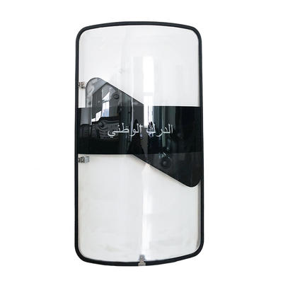 UN Shield polycarbonate impact resistance anti riot shield with rubber band cover and baton holster